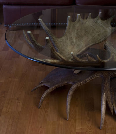 Moose Antler Coffee Table or Elk Table